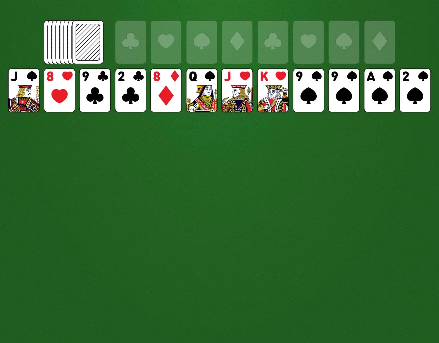 Green felt addiction solitaire